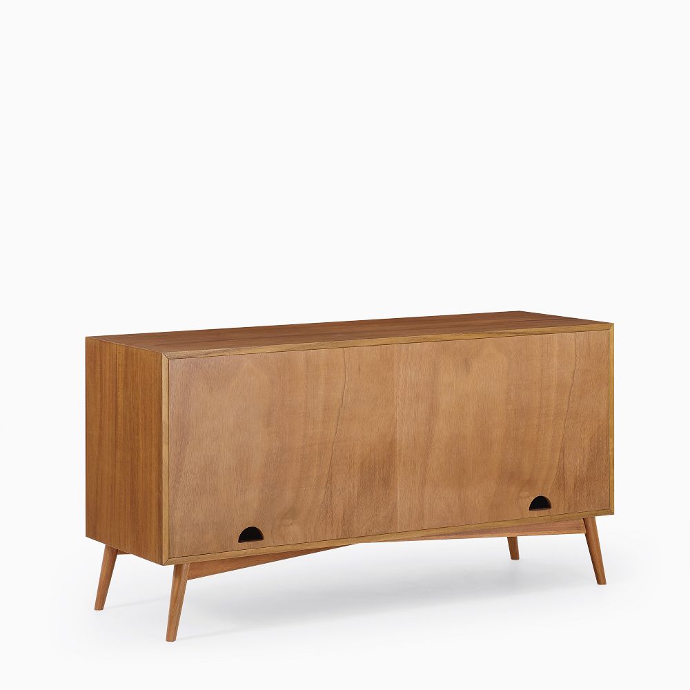 Mid Century Glass Sideboard Stylish Storage Solution West Elm UK